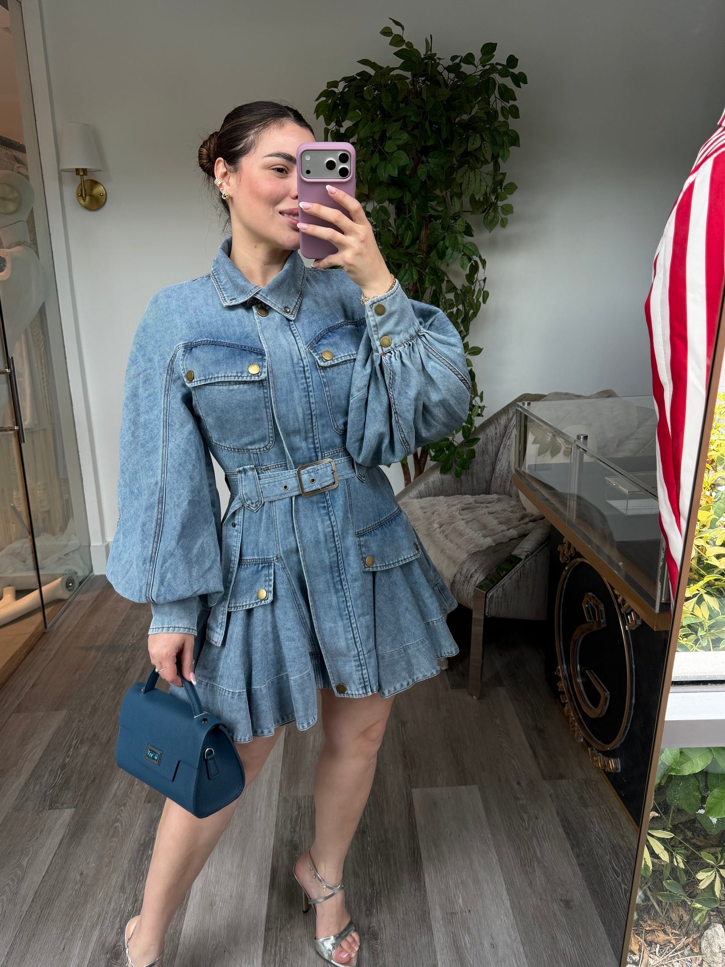 Bella denim dress