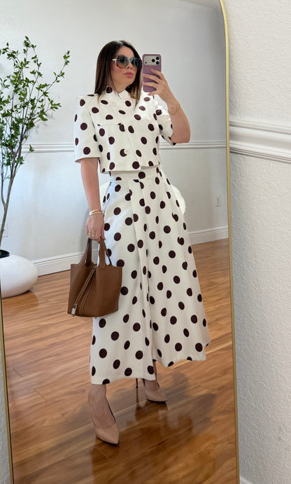 Polka Maxi skirt