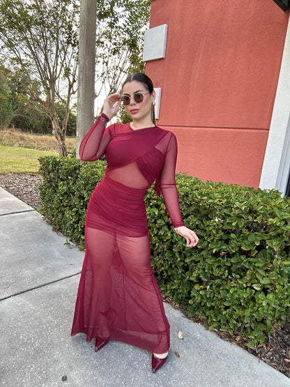 Maxi Dress Burgundy