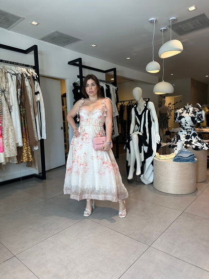 Pink flowers dress