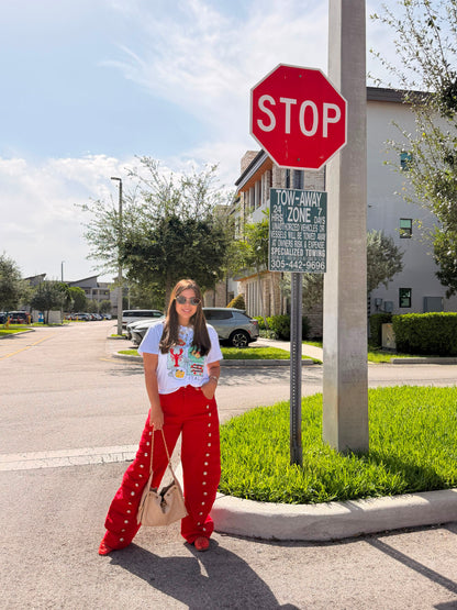 Jeans Napoleon rojo