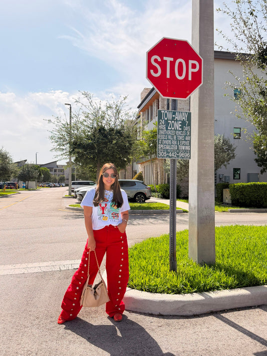 Jeans Napoleon rojo