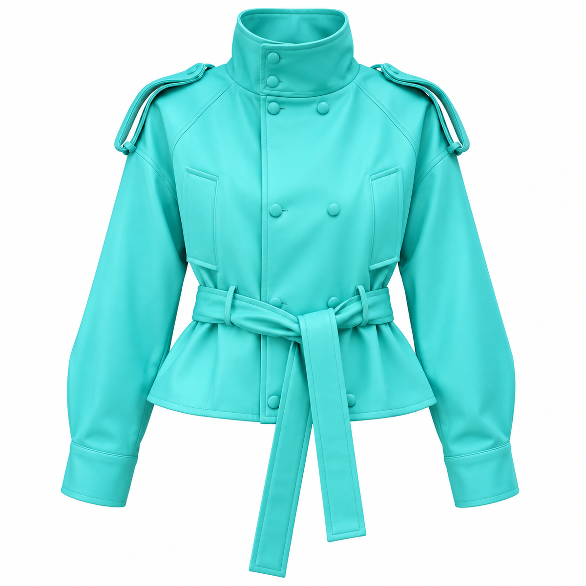 Lather fur jacket