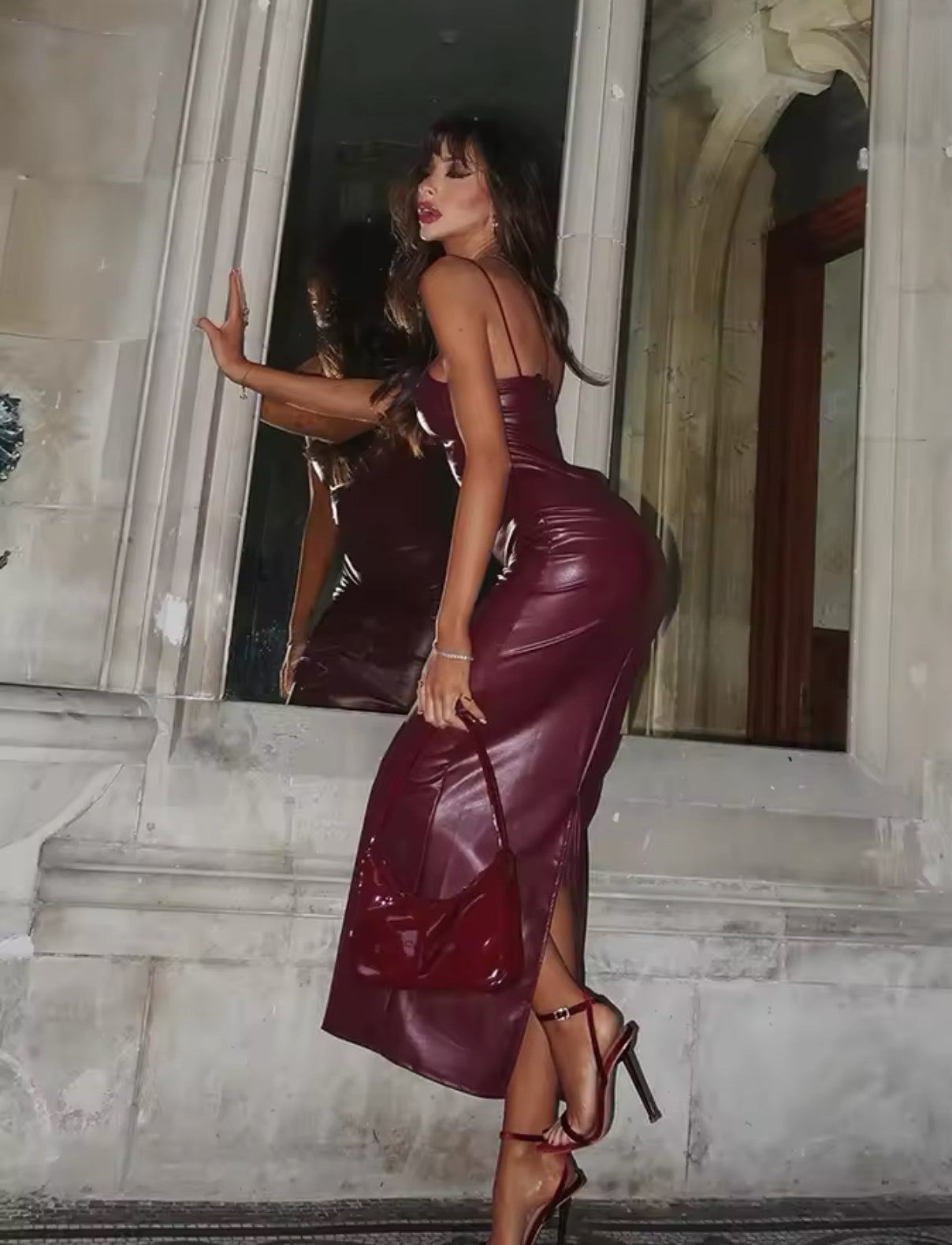 Burgundy Dress