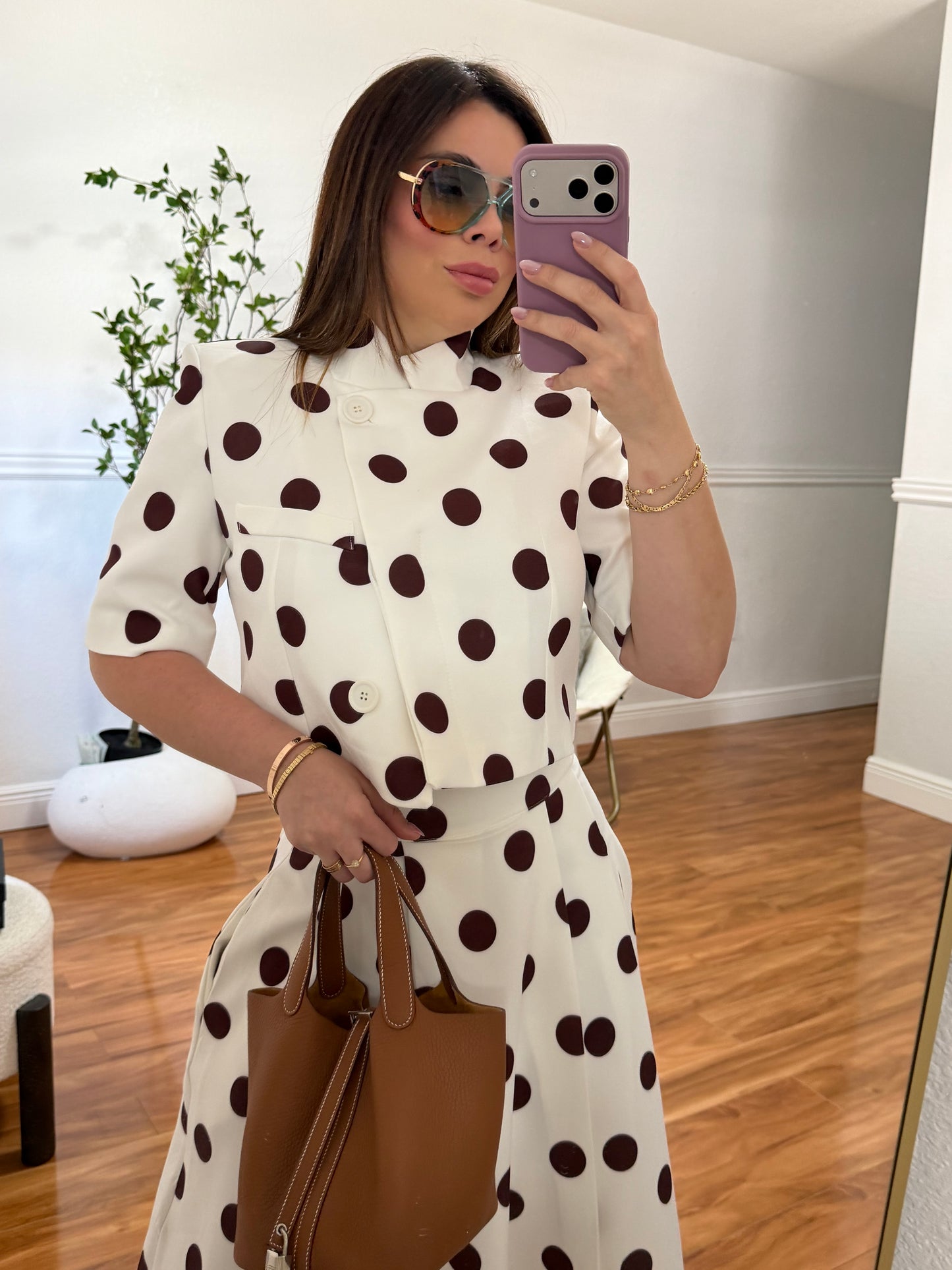 Polka dots vest