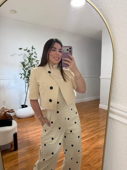 Crop blazer