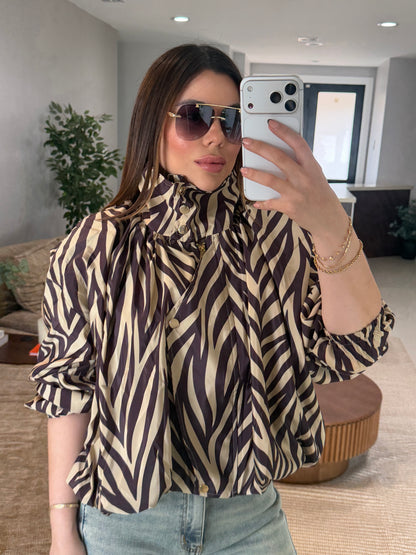 Zebra Bomber Jacket