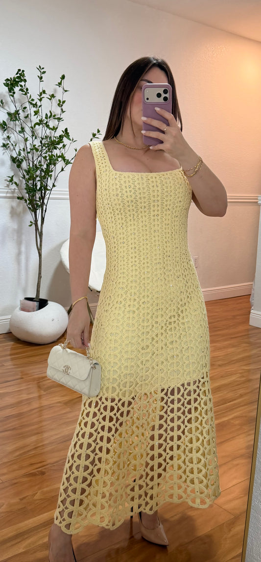Crochet Glam Maxi Dress