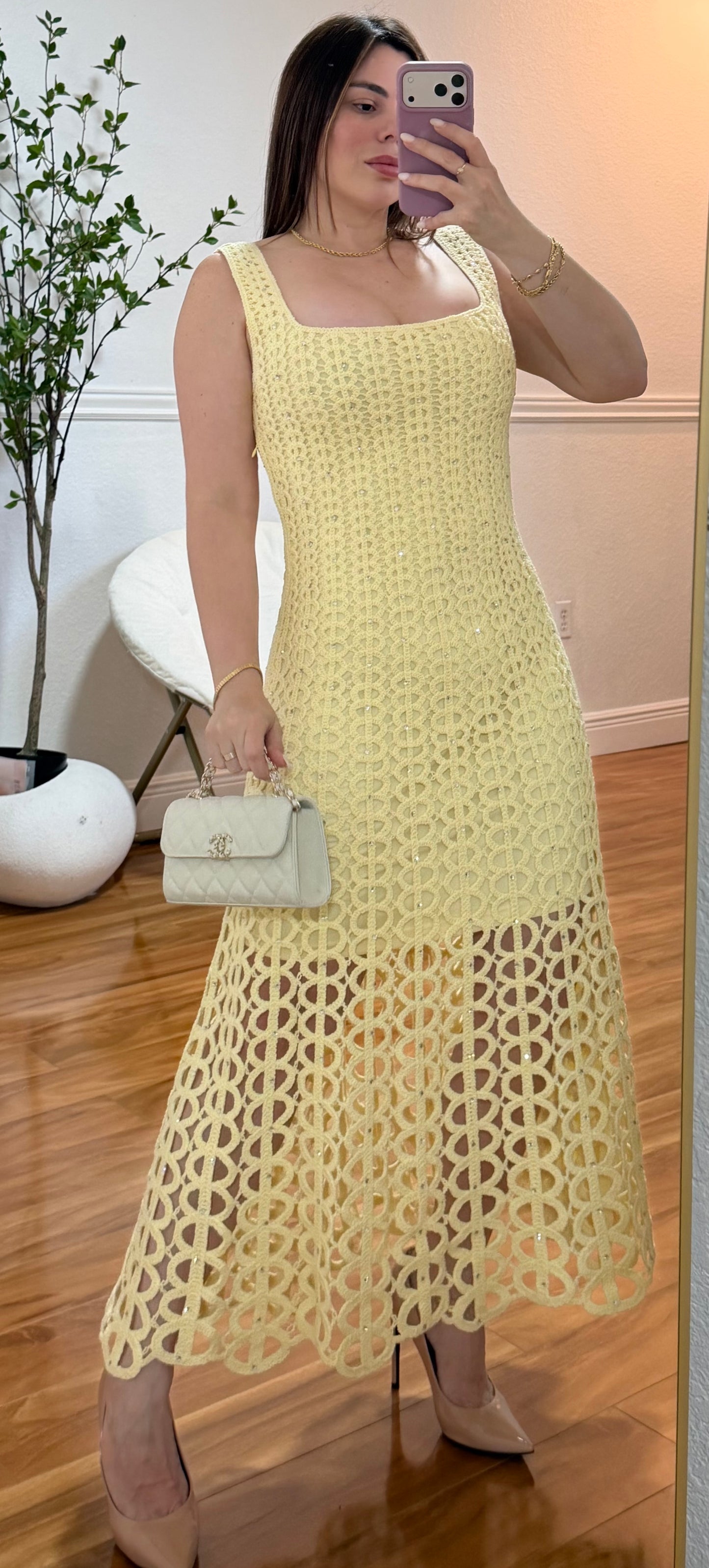 Crochet Glam Maxi Dress