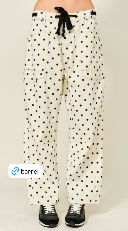 Polk dots pants