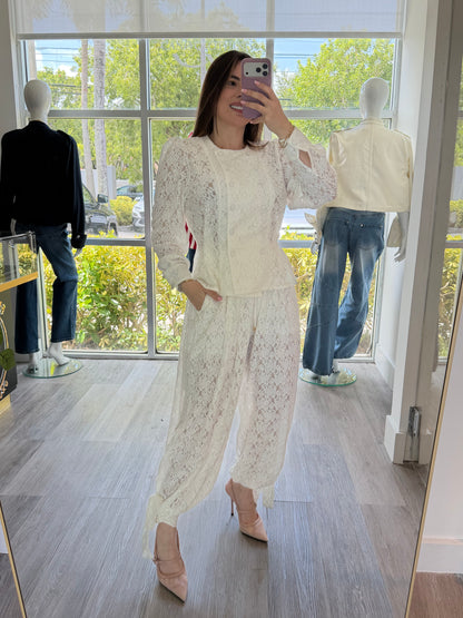 Lace white set
