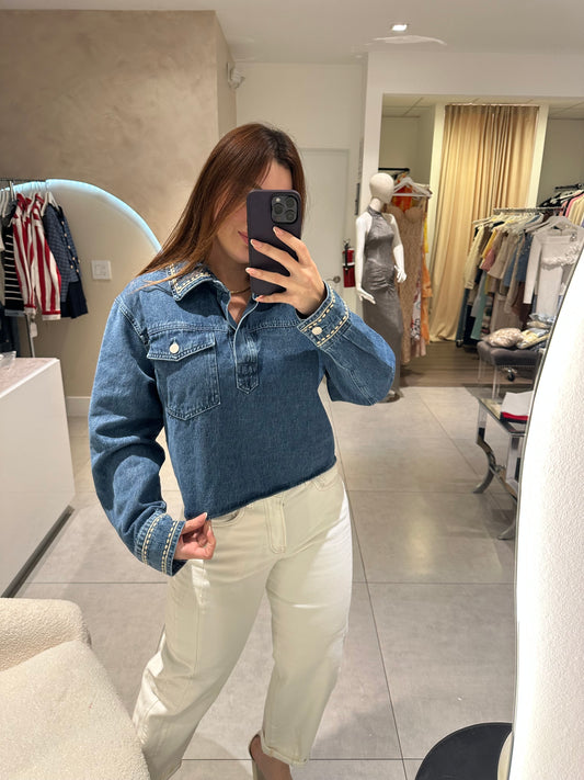 Lore denim Sweter