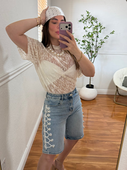 Lace shirt
