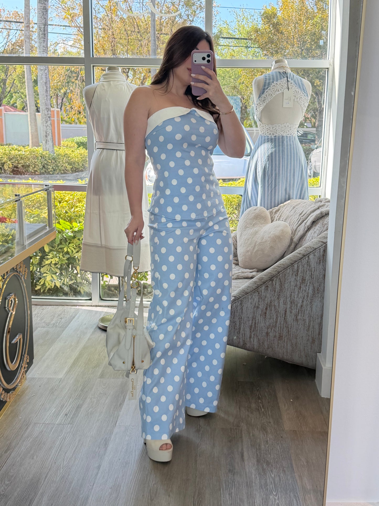 Polka dot set strech