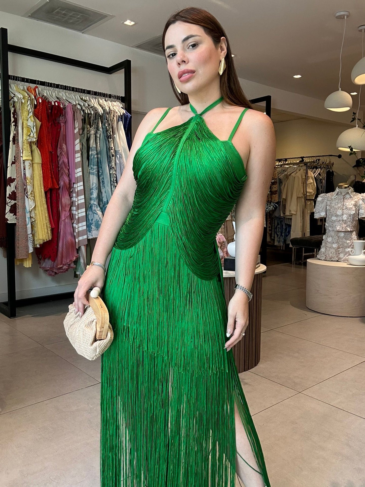 Peeks Green Dress