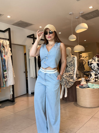 Paula denim set