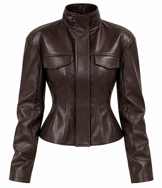 Aubrey lather jacket