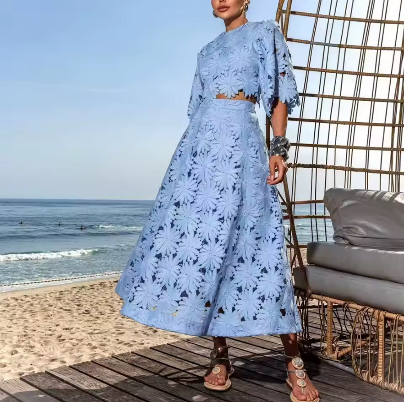 Pilar maxi skirt set