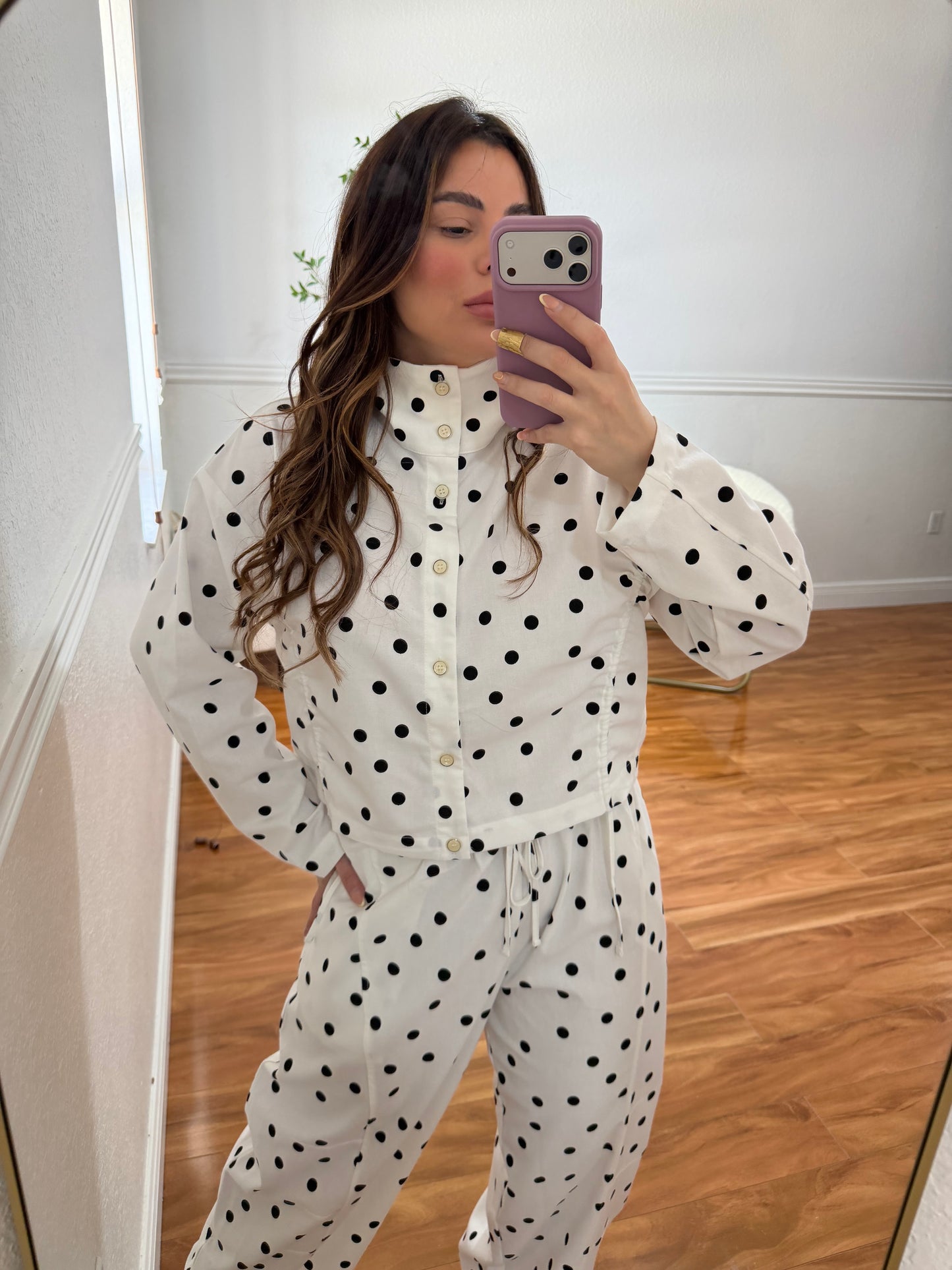 Polka Lino set