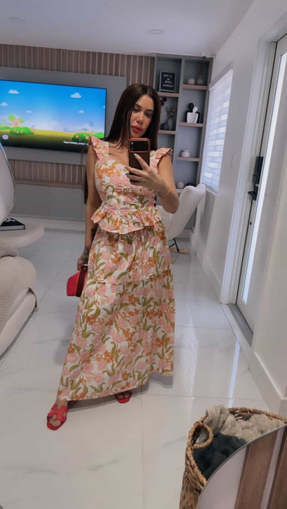 Floral skirt set