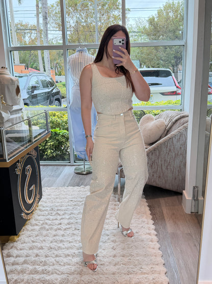 Shine beige set
