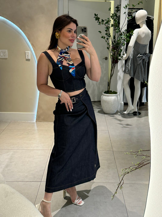 Hanna Maxi skirt Denim