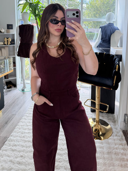 Overall Burgundy