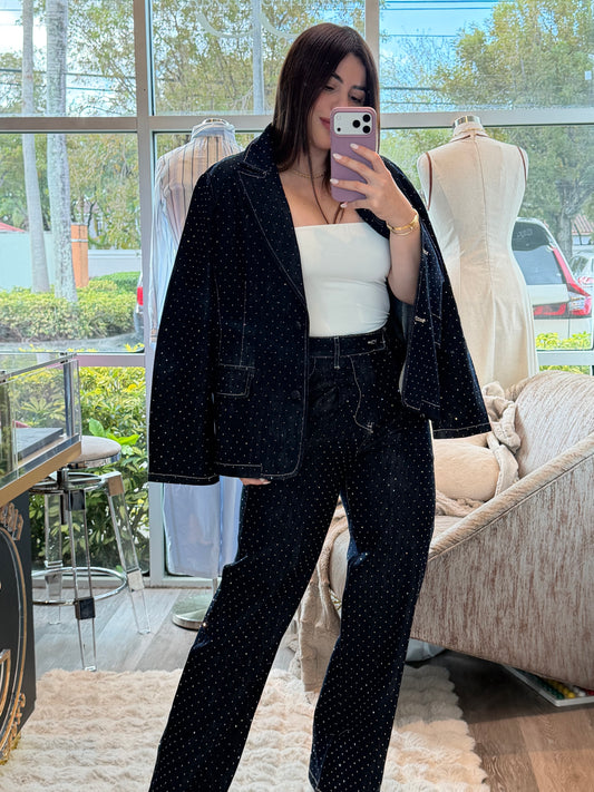 Diamond blazer set