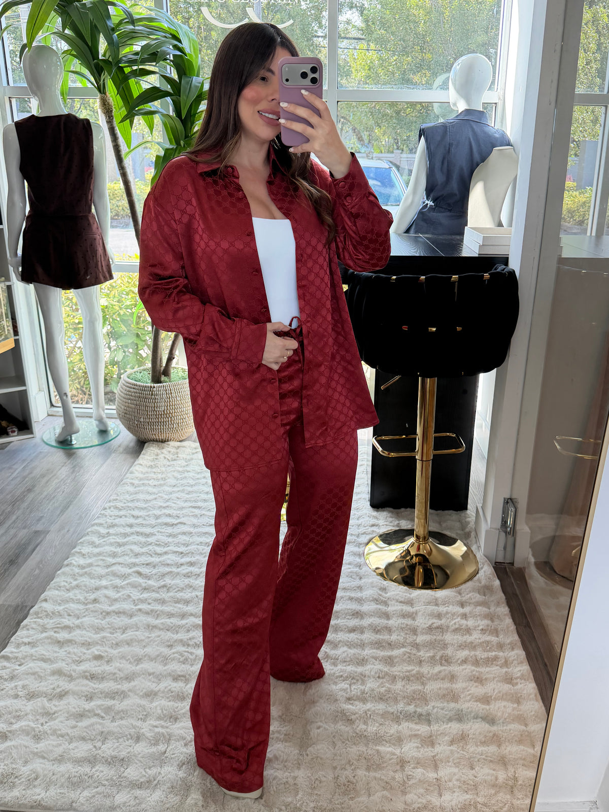 GG Burgundy set