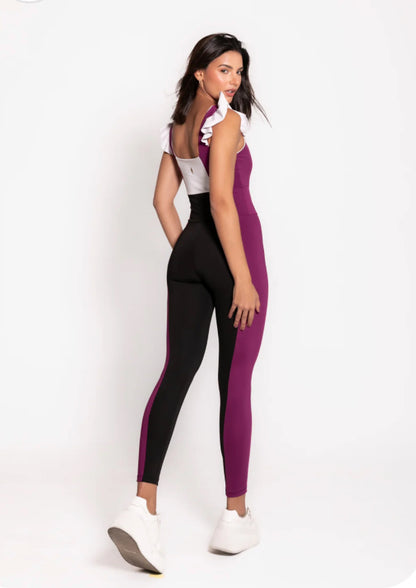 Amber Jumpsuit Magenta & Black