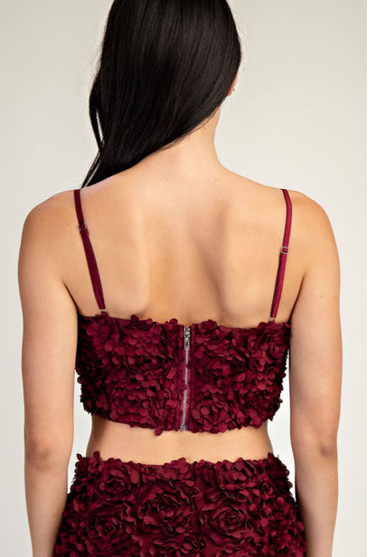 Flowers Burgundy Set