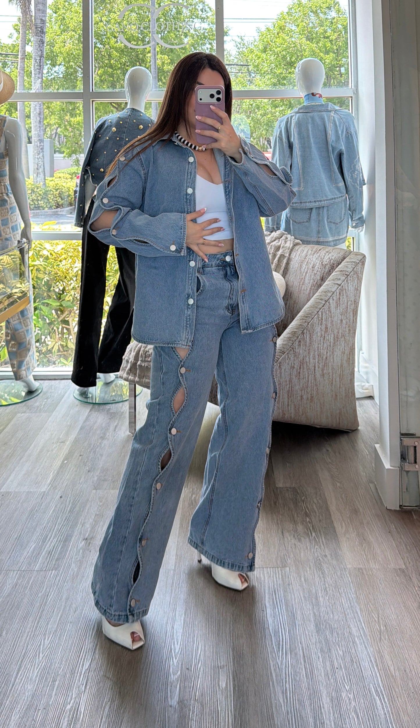 Denim Jacket set