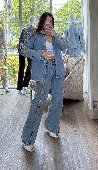 Denim Jacket set