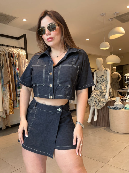 Short Denim set