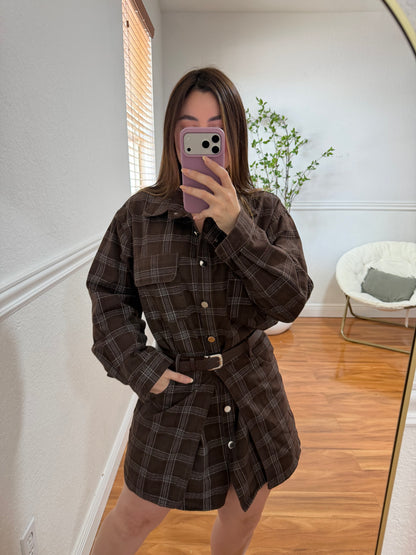 Chocolate Plaid set