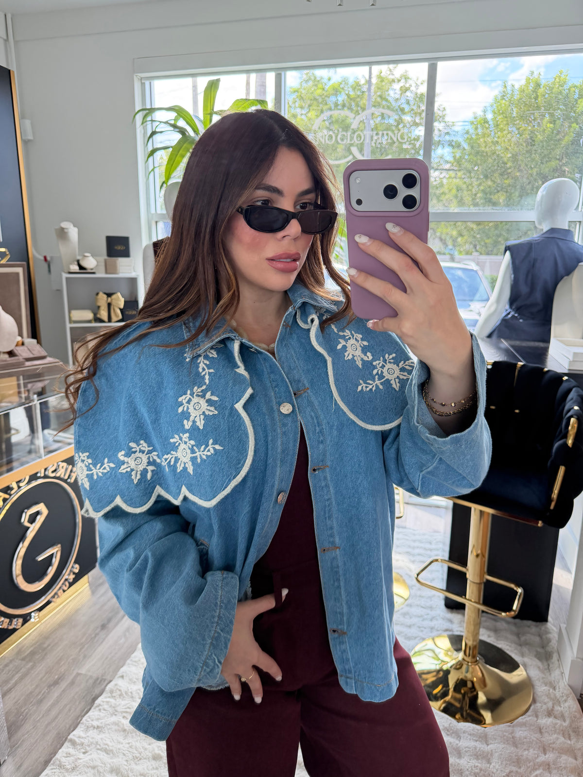 Embroidery Denim Jacket