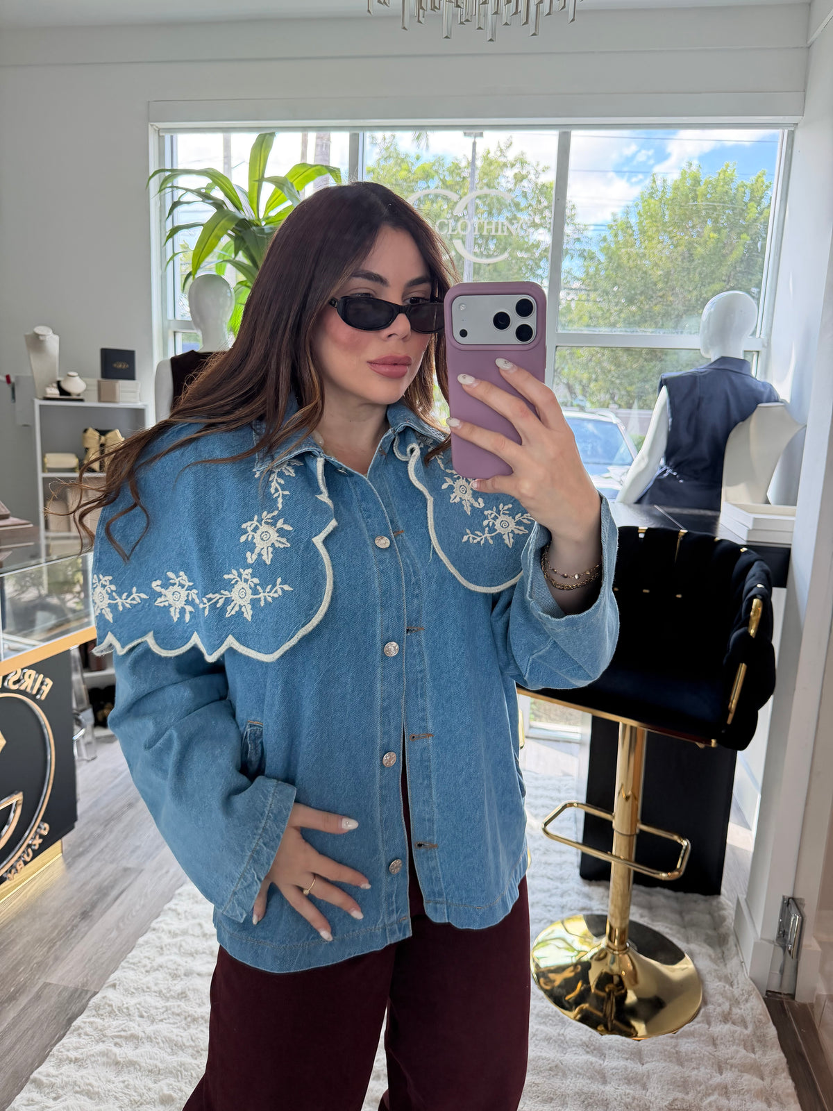 Embroidery Denim Jacket