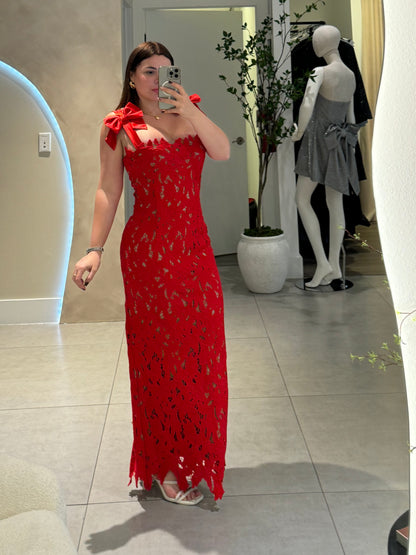 Passion Red Maxi Dress