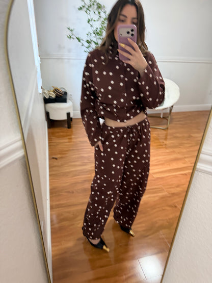 Polka Lino set