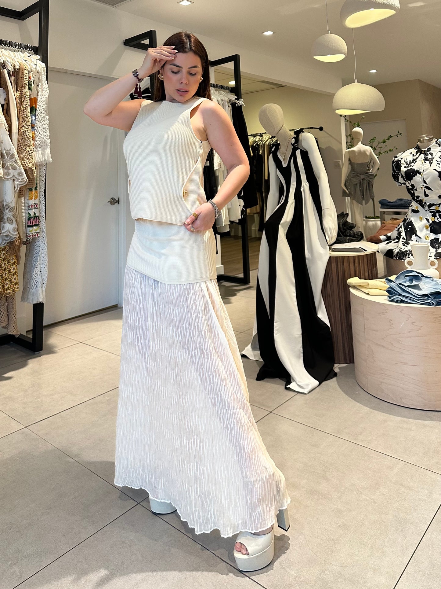 Kim maxi skirt set
