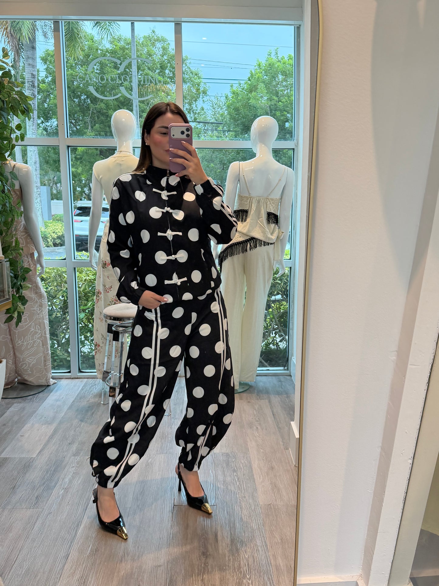 Polka black set