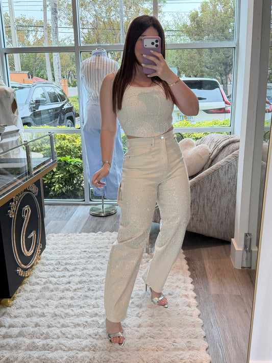Shine beige set