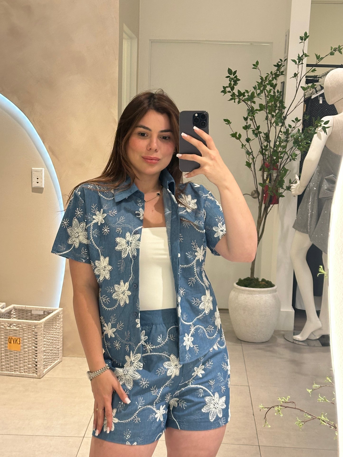 Leah Set denim