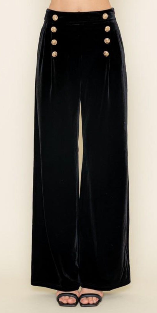 Pau Velvet Set Black