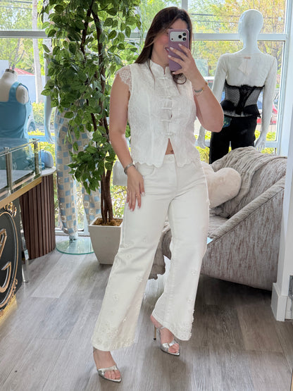 Floral jeans Strech