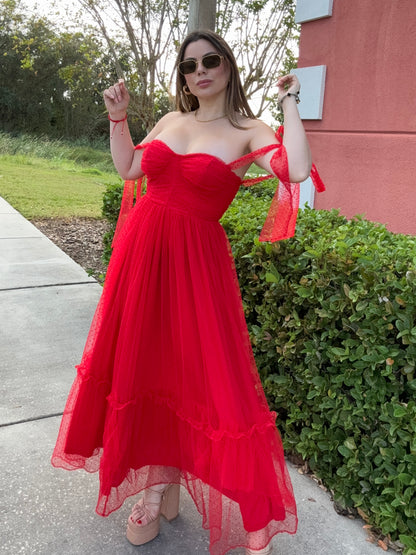 Mariah Maxi Dress Red