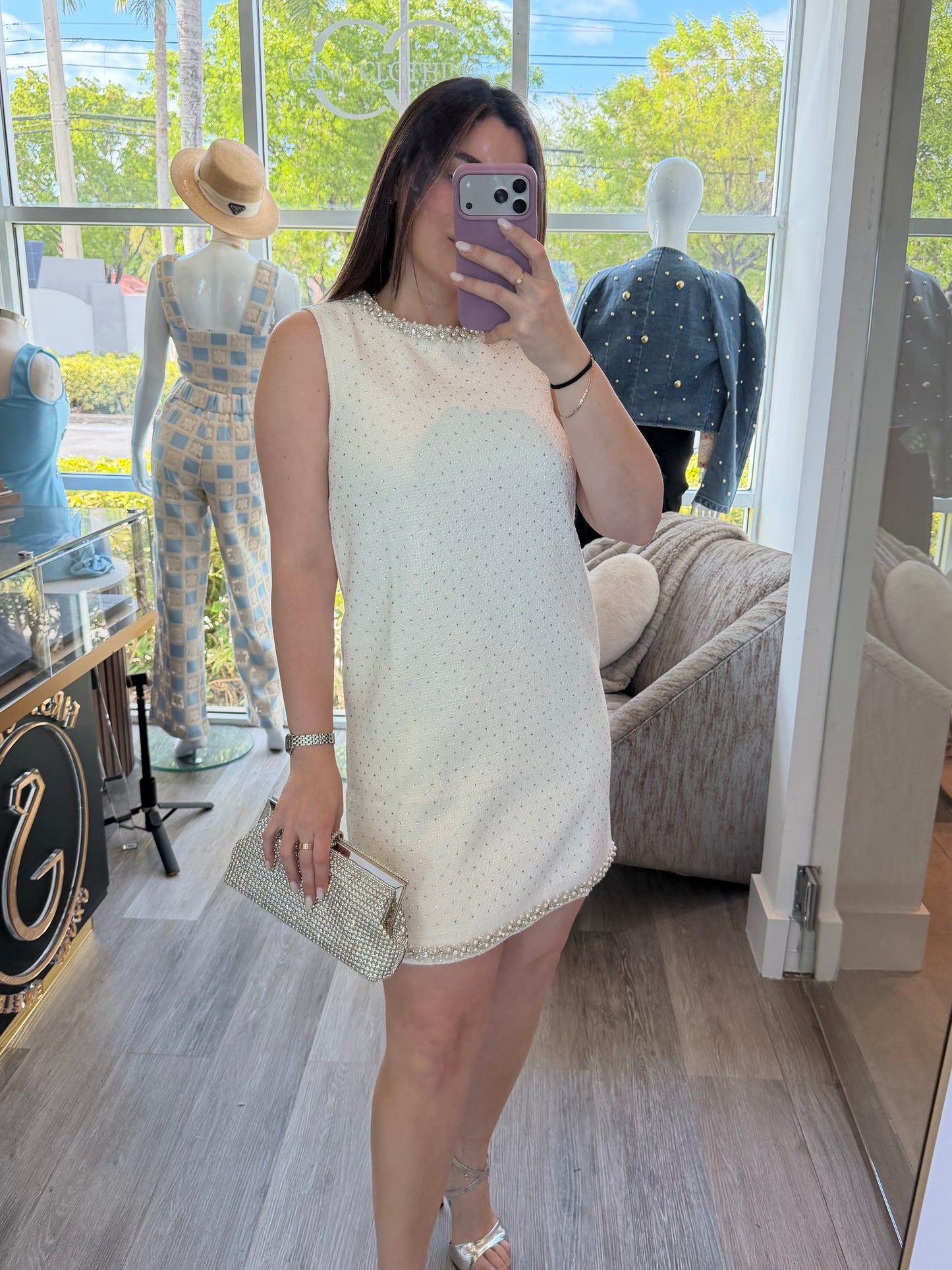 White elegant dress