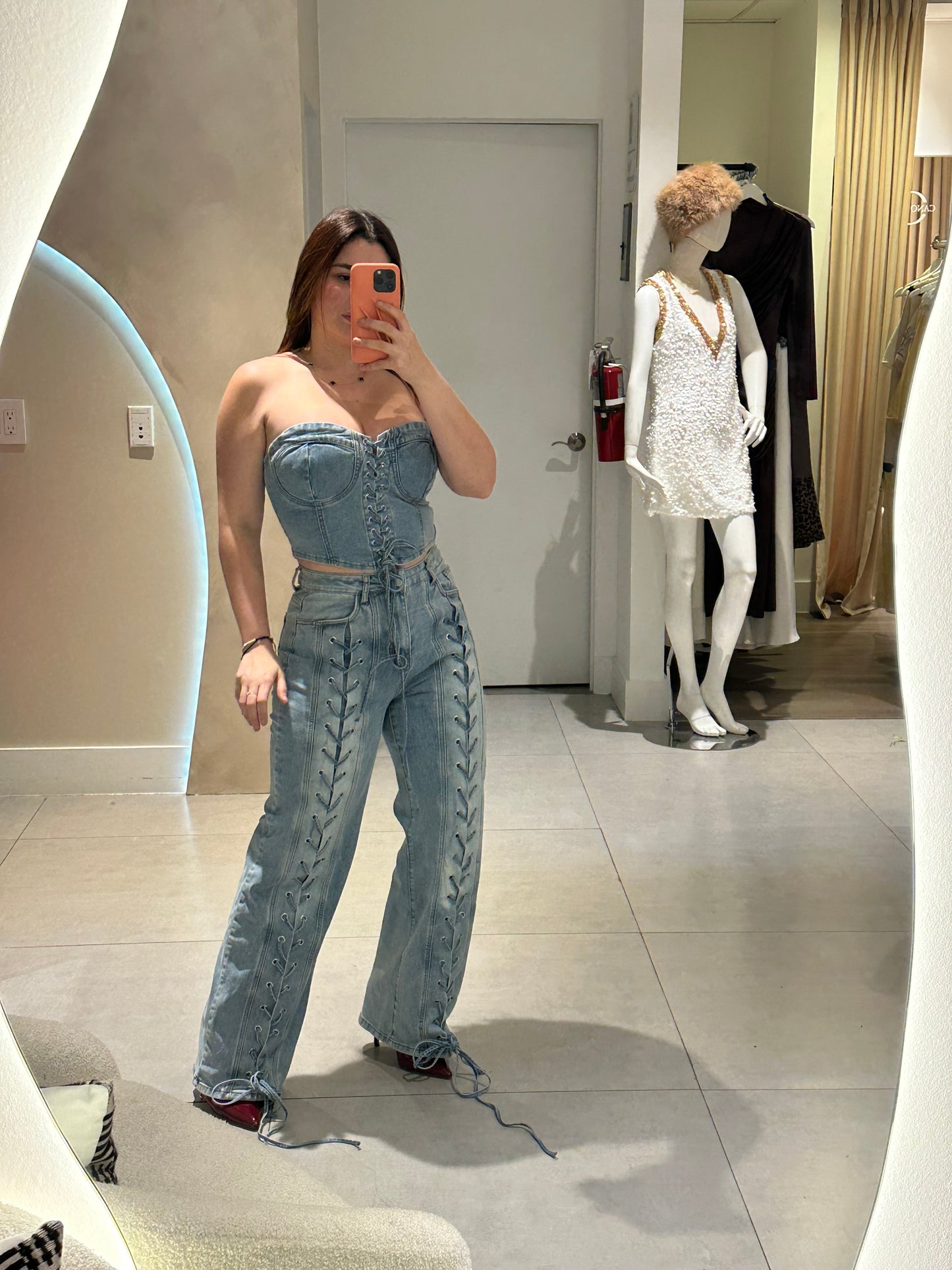 Denim Nudo set