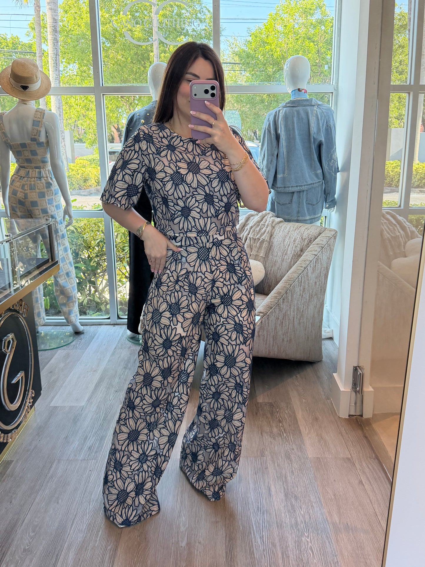 Embroidery navy set