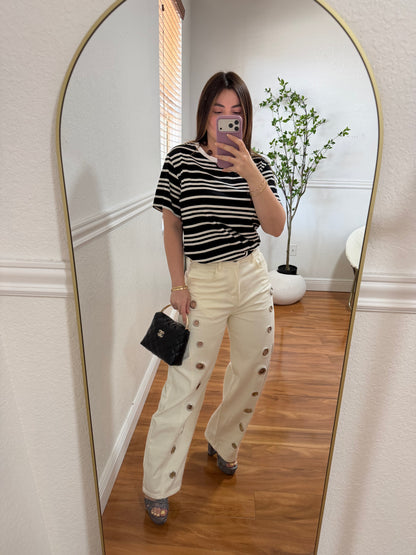 Ring white pant